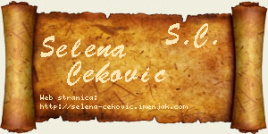 Selena Čeković vizit kartica
